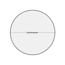 Eine Grafik eines Laserzuschnitts im Form eines Kreises
