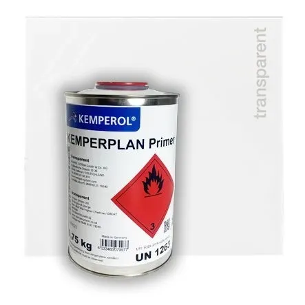 Ein Behälter Kemperplan Primer auf weißem Hintergrund.